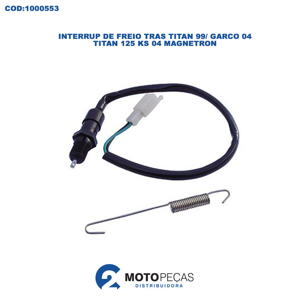 Interrup de Freio Tras Titan 99/ Garco 04/ Titan 125 KS 04 / Magnetron