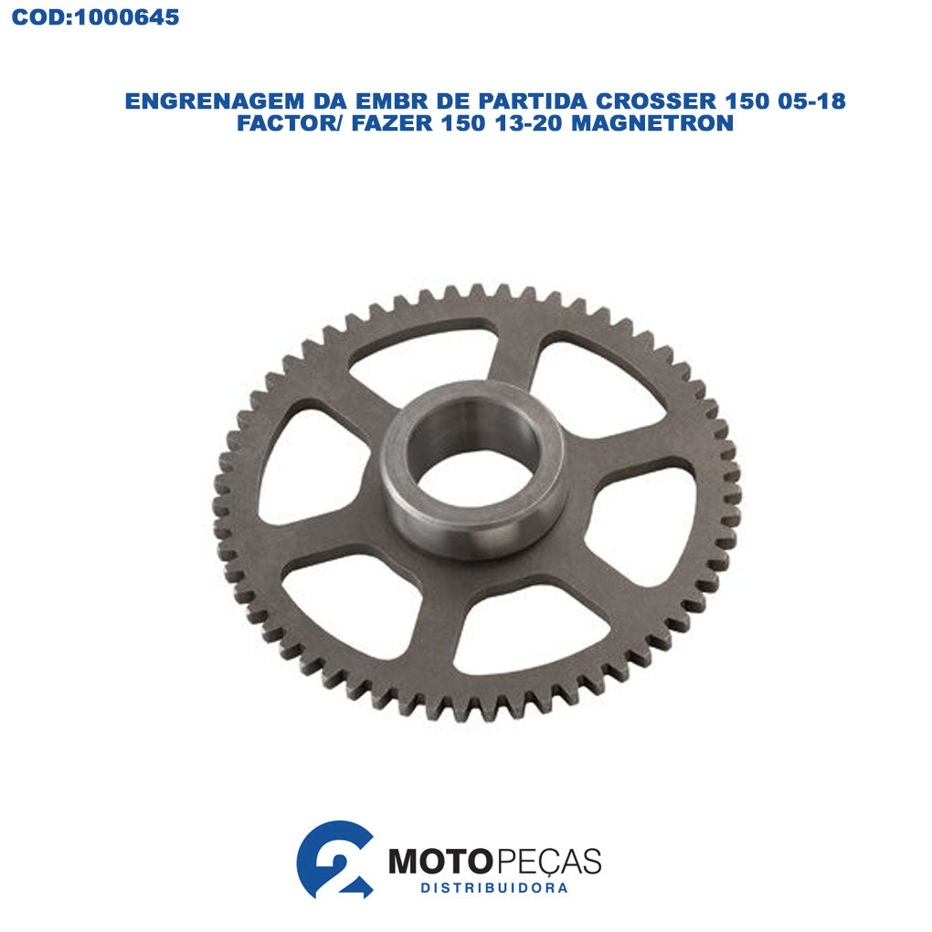 Engrenagem da Embr de Partida Crosser 150, 05/18/ FACTOR/ Fazer 150, 13/20 / Magnetron