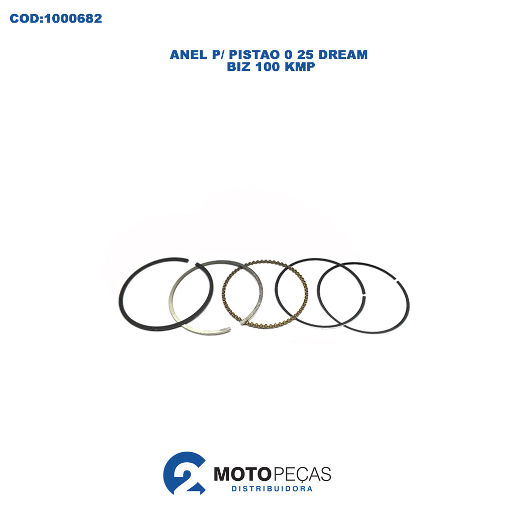 Anel P/ Pistao 0 25 DREAM/BIZ 100 / KMP