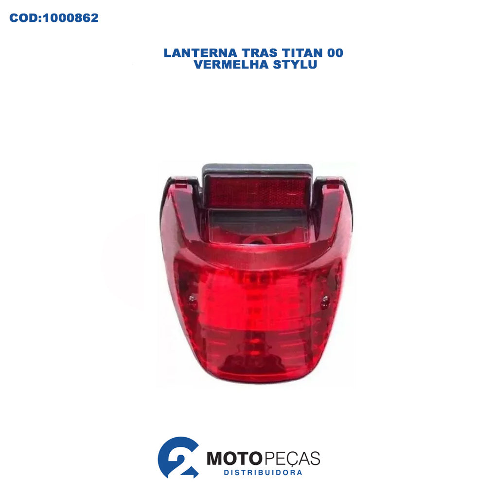 Lanterna Tras Titan 00 Vermelha Stylu