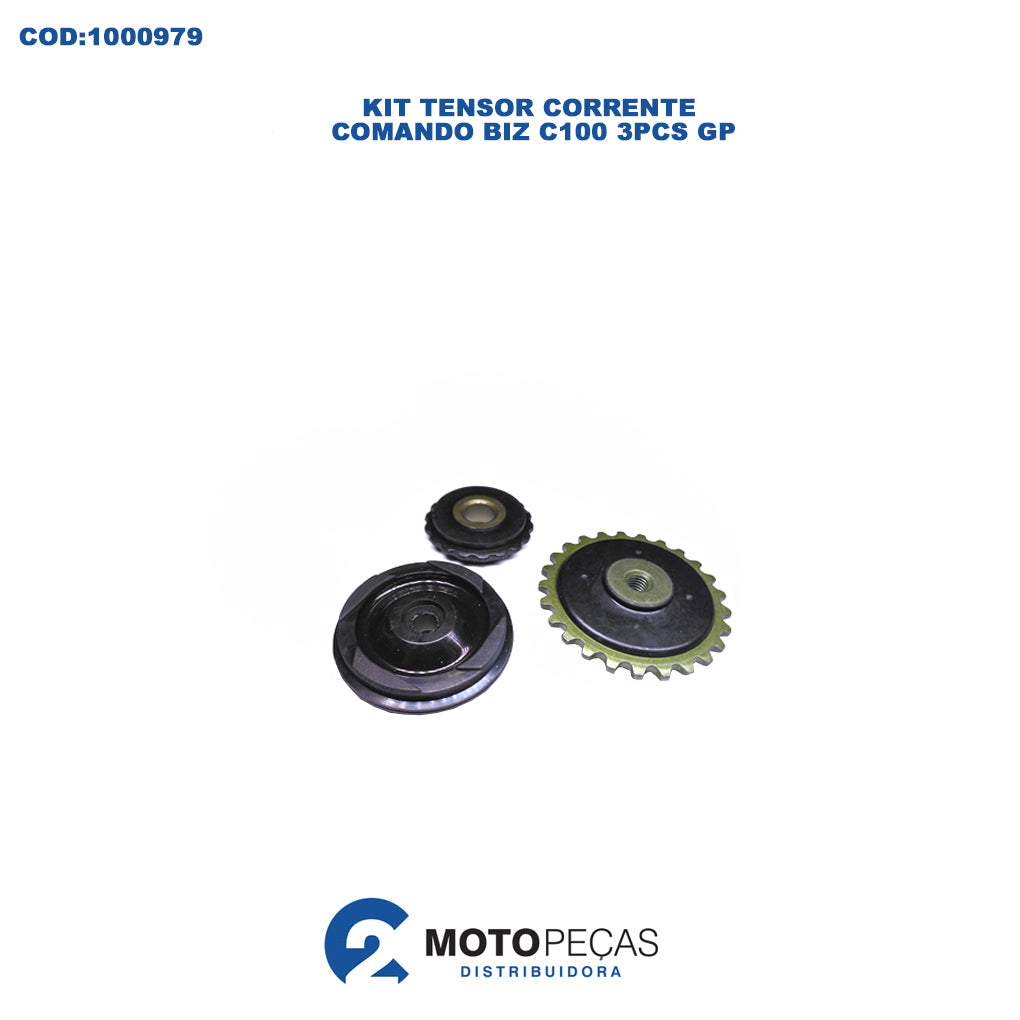 Kit Tensor Corrente Comando 3 Pecas Biz 100 98/15 Pop 100 07/15 GP