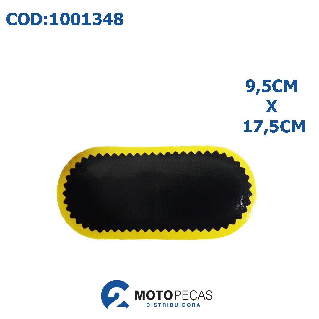 Remendo Oval Ar Frio 9,5CM X 17,5CM /R 304 | Vulcanizada Nao Endurece 25 UN/ Vipal