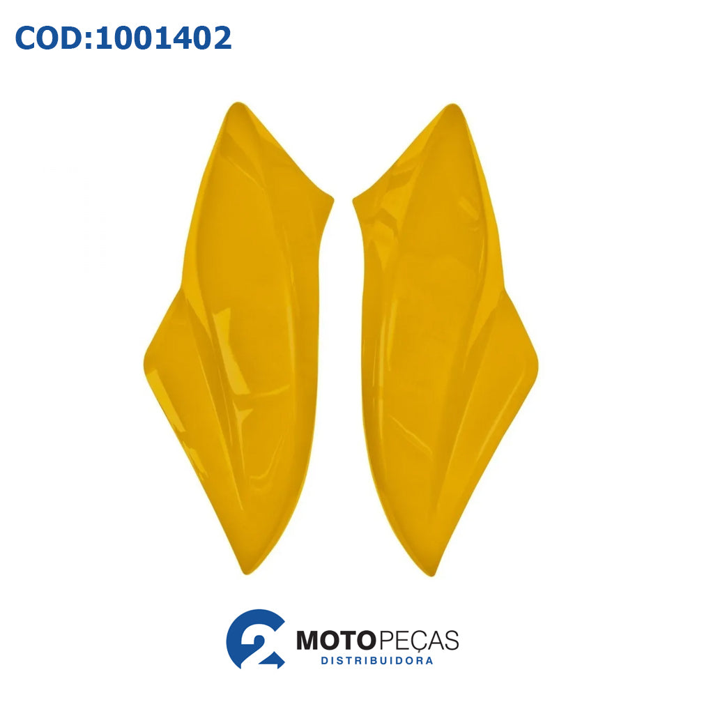 Carenagem Lateral do Farol Fan 150 EX 11 Amarelo Melc