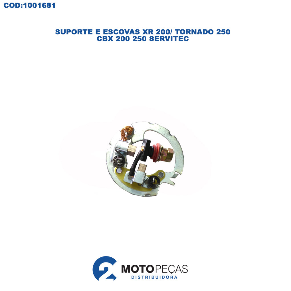 Escova Motor Partida Compl XR 200/ Tornado 250/ CBX 200 250 Servitec