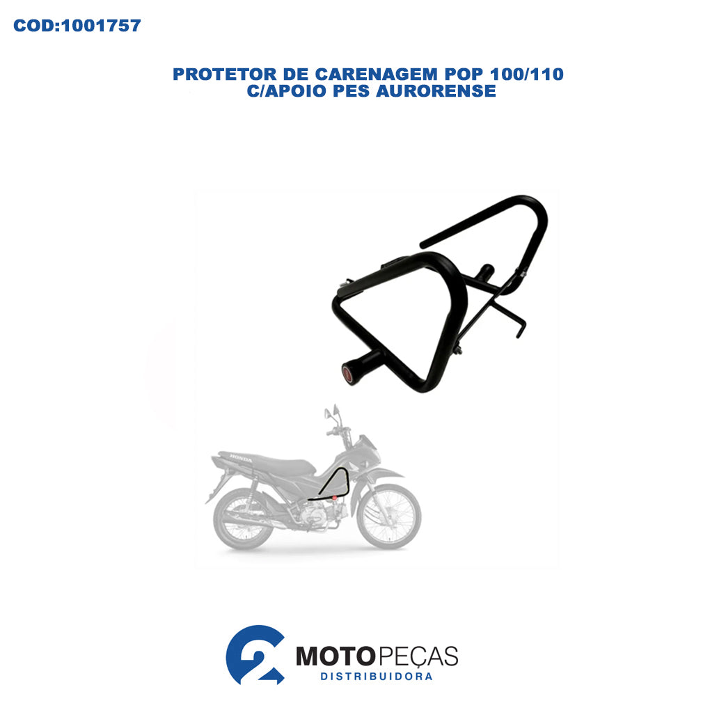 Protetor de Carenagem Pop 100/110 C/APOIO Pes Aurorense