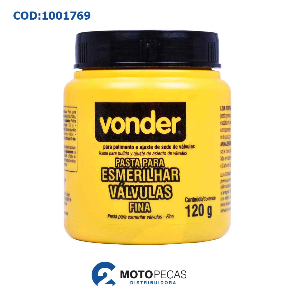 Pasta P/ESMERILHAR Valvulas 120G Fina Vonder