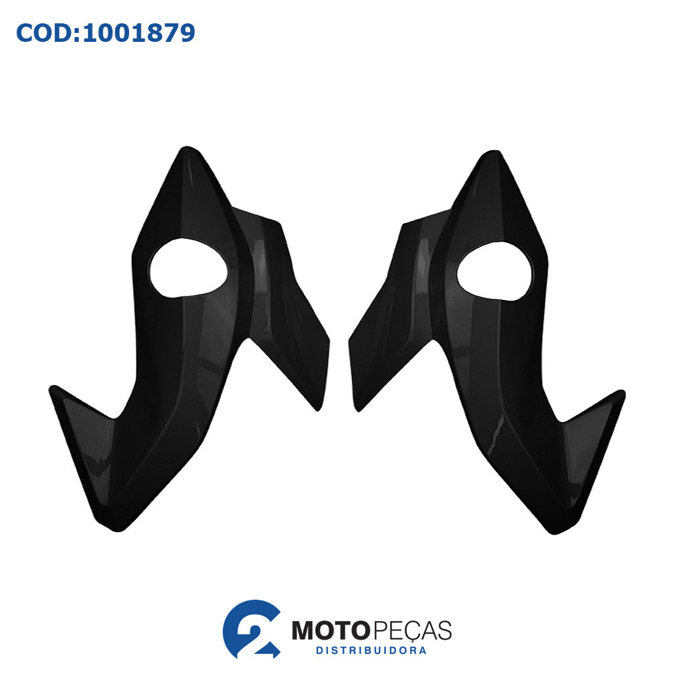 Carenagem Lateral do Farol Titan 160 EX 16/18 Preto Melc