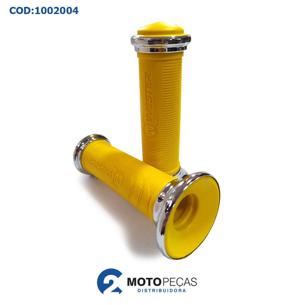 Manopla West Pro C/ Anel Cromado / Amarelo Wester