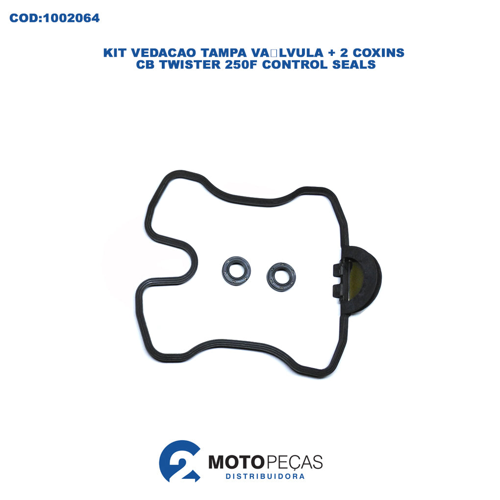 Kit Guarn Tampa Valvula + 2 Coxins CB Twister 250F Control Seals