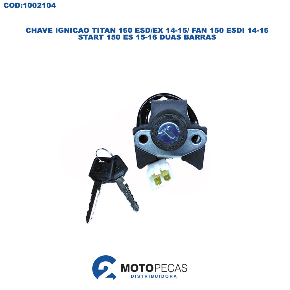 Chave Ignicao Titan 150 ESD/EX 14/15 / Fan 150 Esdi 14/15 / Start 150 ES 15/16 Duas Barras