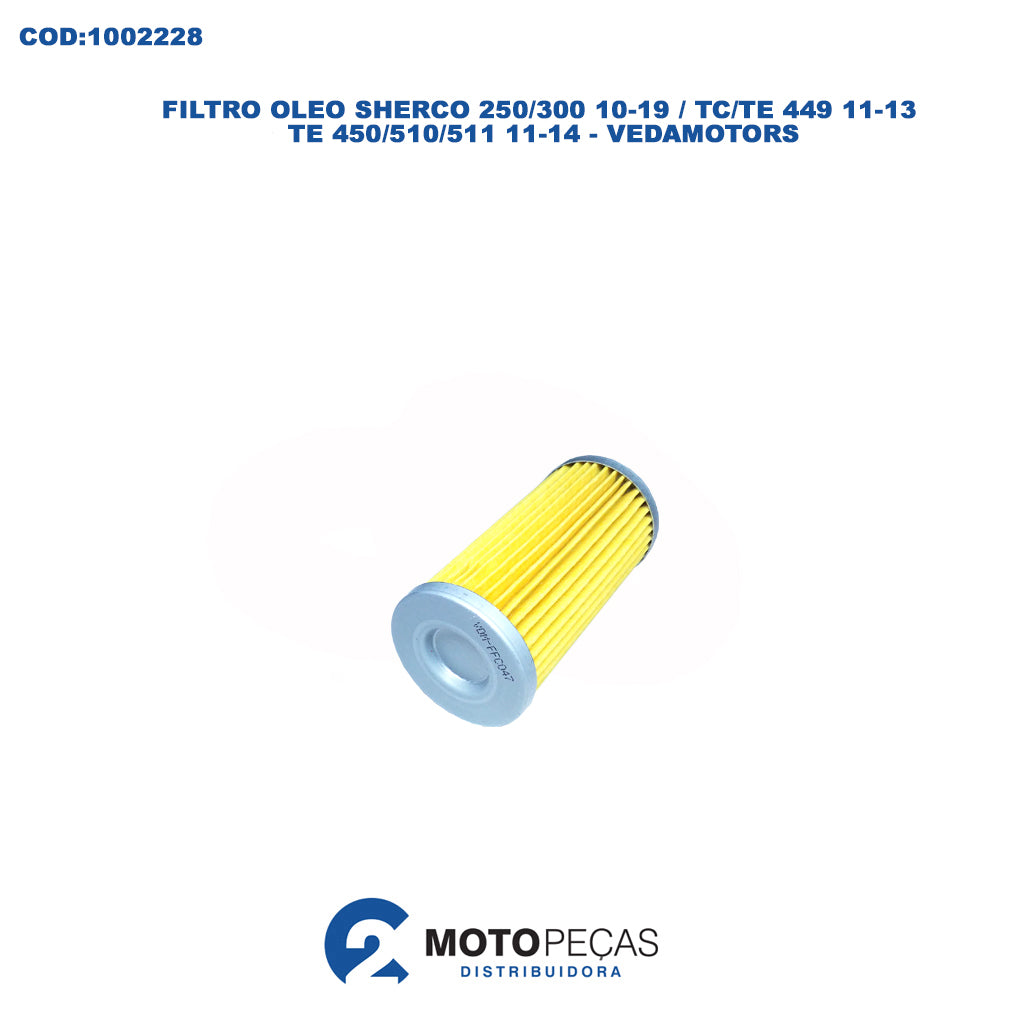 Filtro Oleo Sherco 250/300 10/19 / TC/TE 449 11/13 / Te 450/510/511 11/14 - Vedamotors