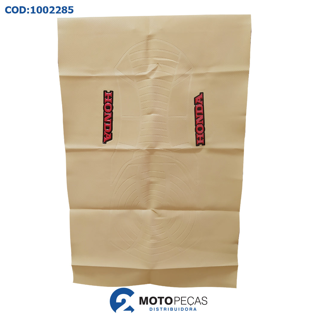 Capa de Banco Emborrachada [honda Vermelho] Caramelo 2C
