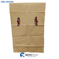 Capa de Banco Emborrachada [cabo Enrolado Vermelho] Caramelo 2C