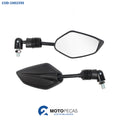 Retrovisor Mini Fazer 150 Articulado Carcaca Preta Rosca Esquerda GVS