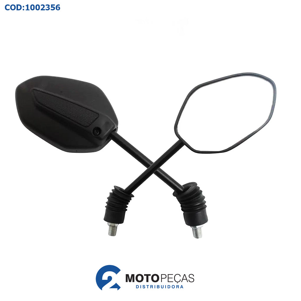 Retrovisor Mini Titan 2014 Articulado Haste Preta GVS