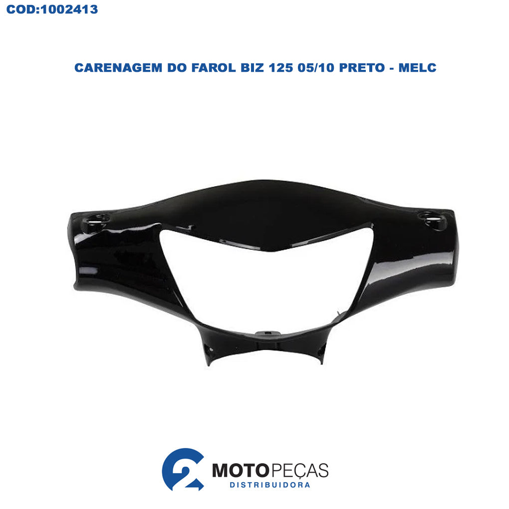 Carenagem do Farol Biz 125 05/10 Preto Melc