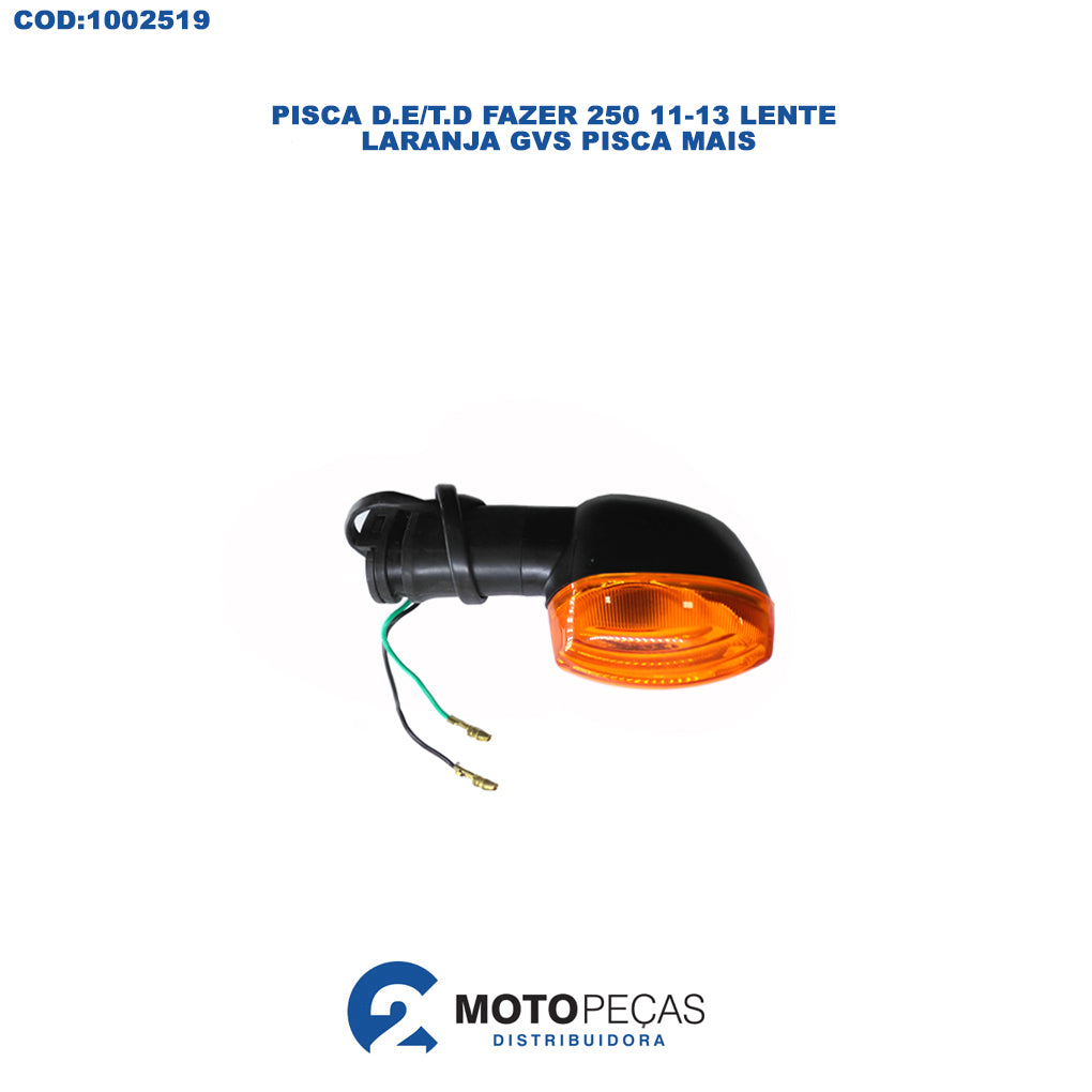 Pisca D.E/T.D Fazer 250 1113 Lente Laranja GVS Pisca Mais