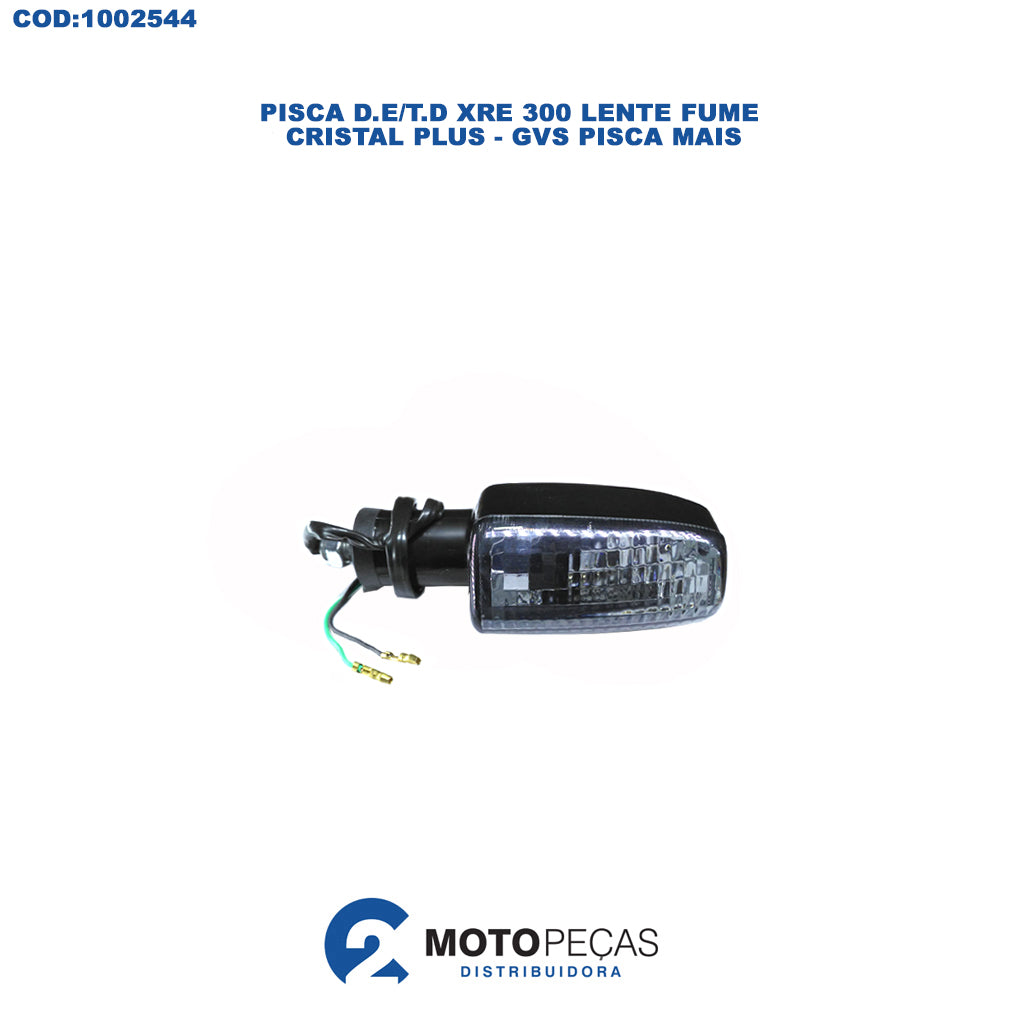 Pisca D.E/T.D XRE 300 Lente Fume Cristal Plus - GVS Pisca Mais