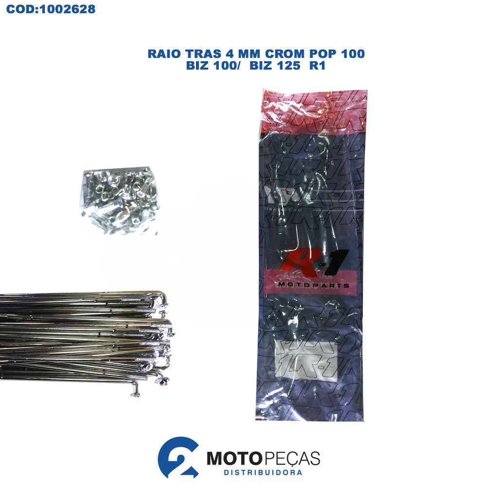 Raio Tras 4,00 Crom Pop 100 / Biz 100 / Biz 125 R1