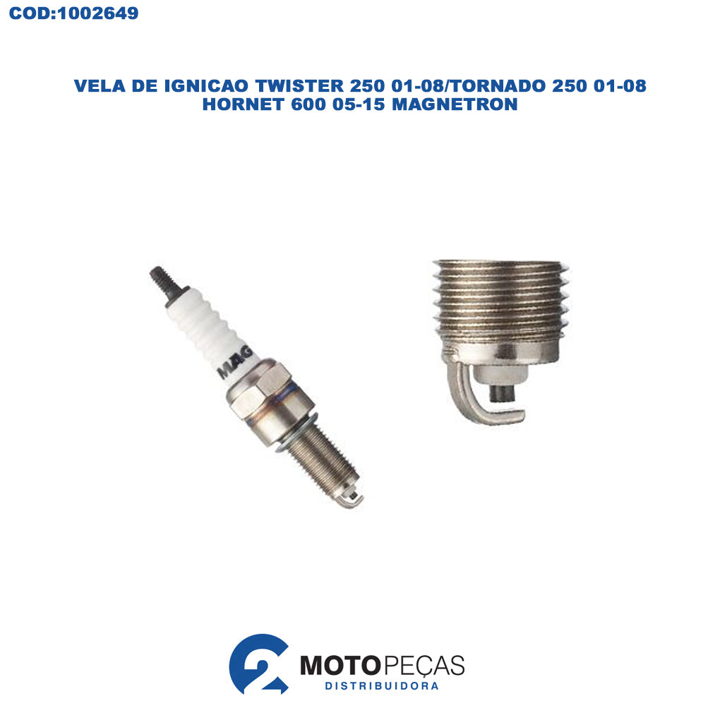 Vela de Ignicao Twister 250 0108/TORNADO 250 0108/HORNET 600 0515 Magnetron