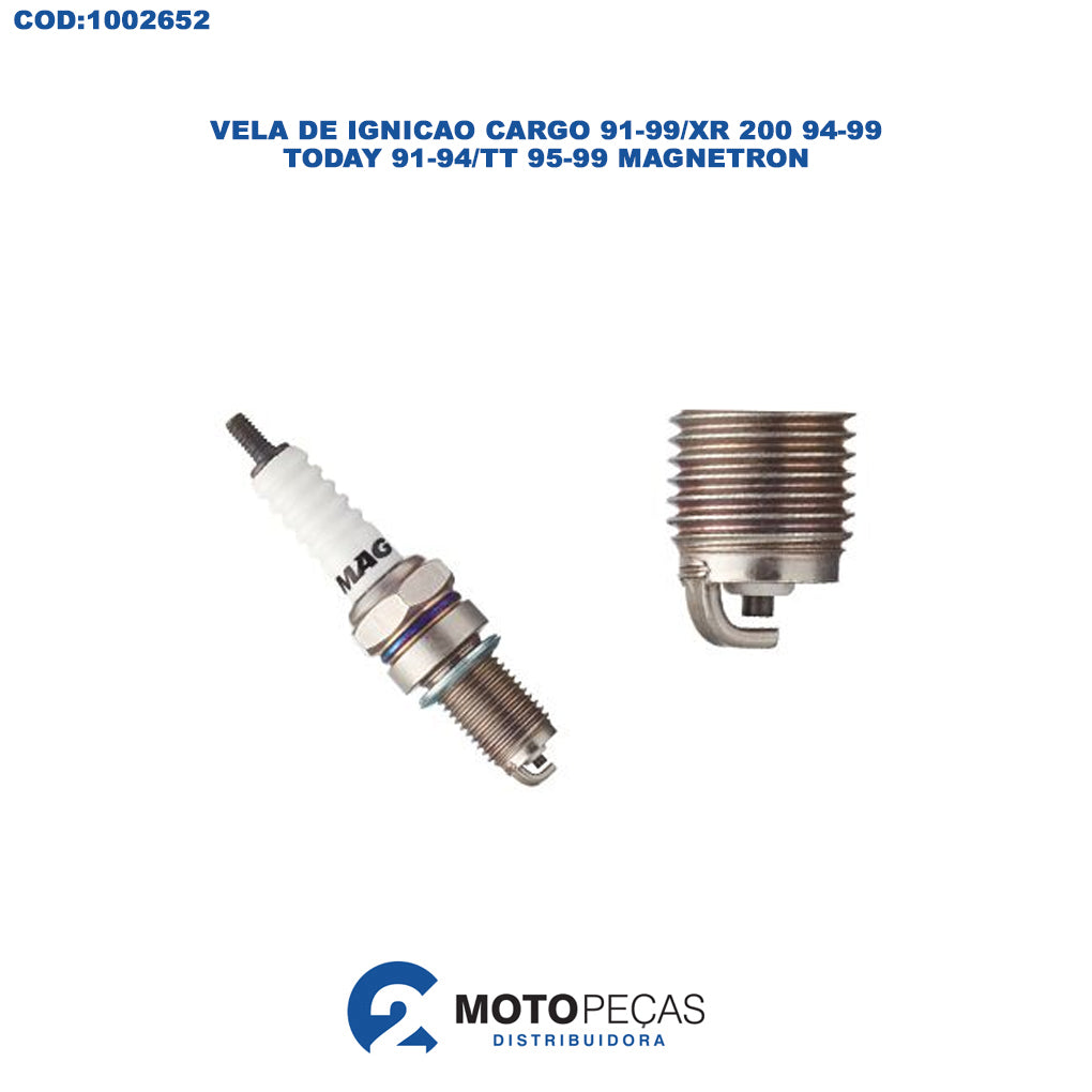 Vela de Ignicao Cargo 9199/XR 200 9499/TODAY 9194/TT 9599 Magnetron