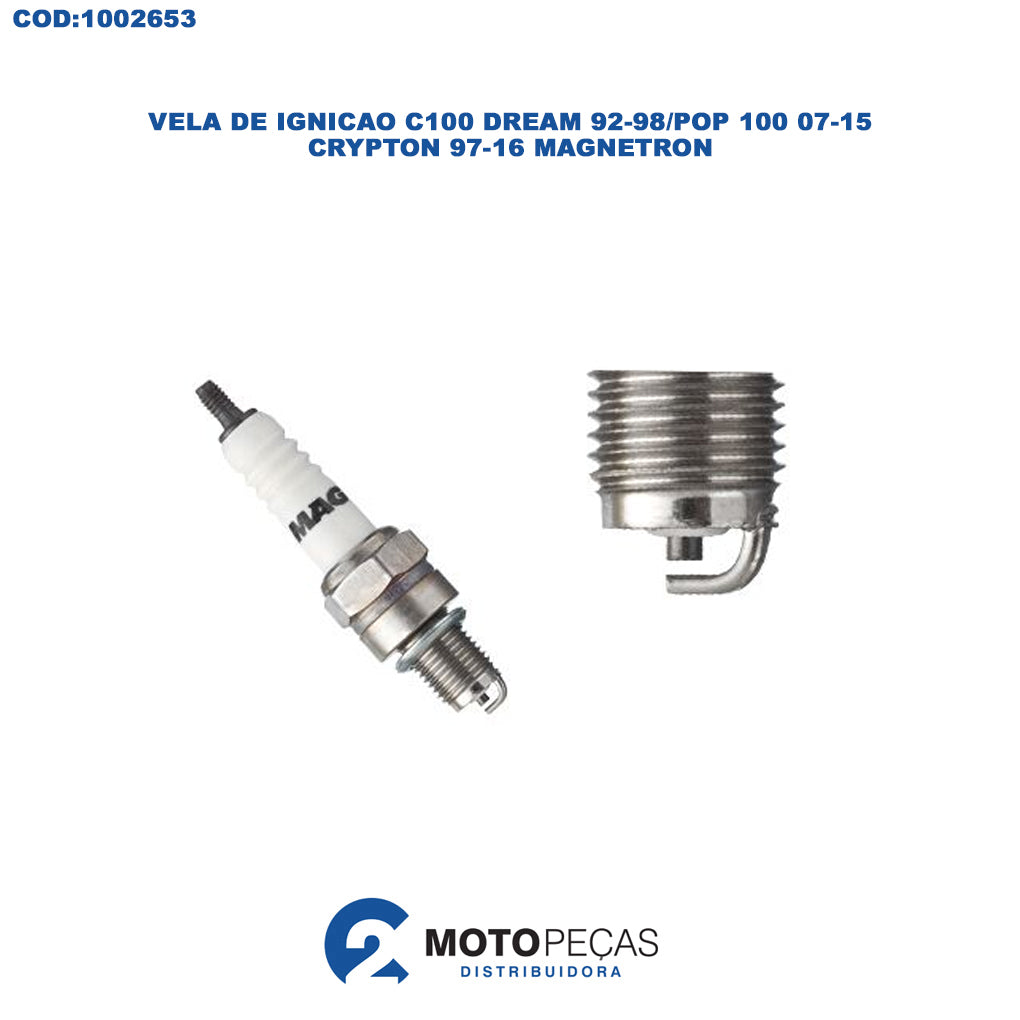 Vela de Ignicao C100 Dream 9298/POP 100 0715/CRYPTON 9716 Magnetron