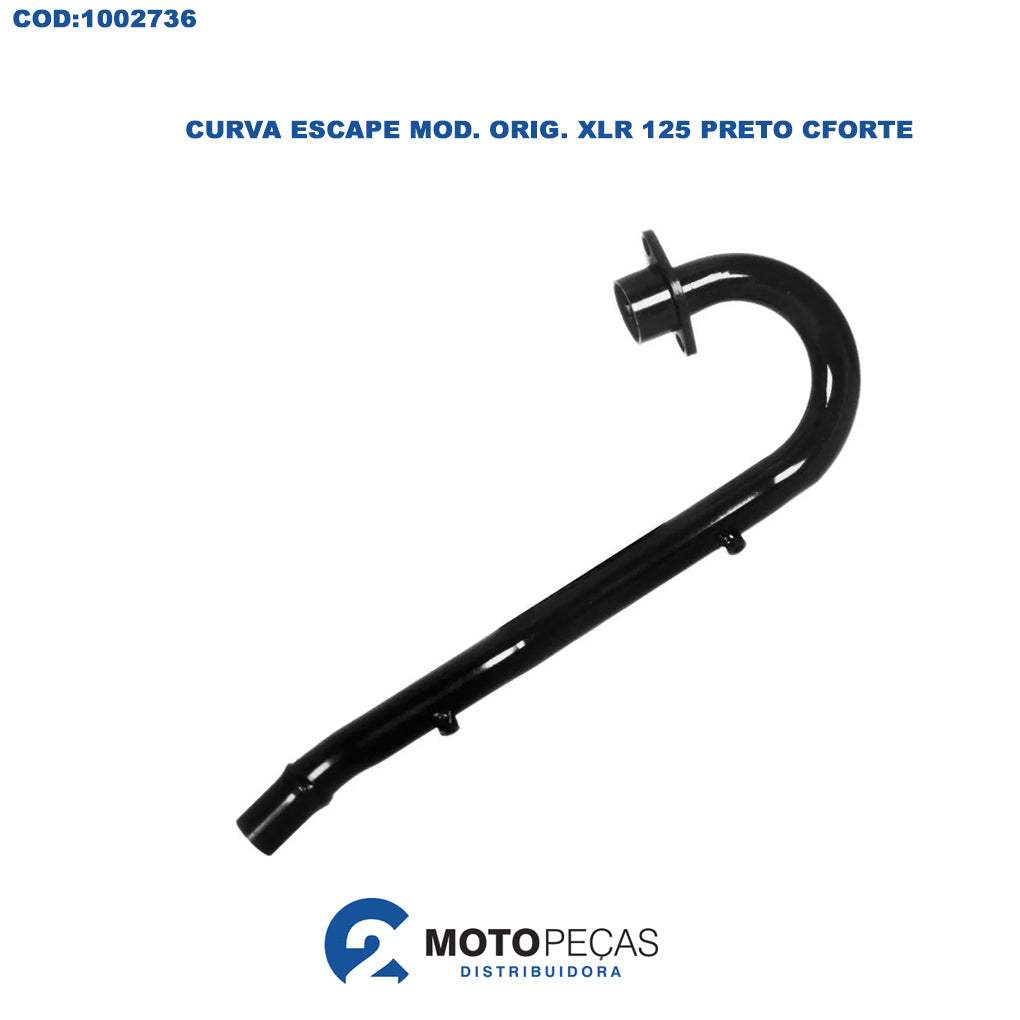 Curva Escape Mod. Orig. XLR 125 Preto Cforte