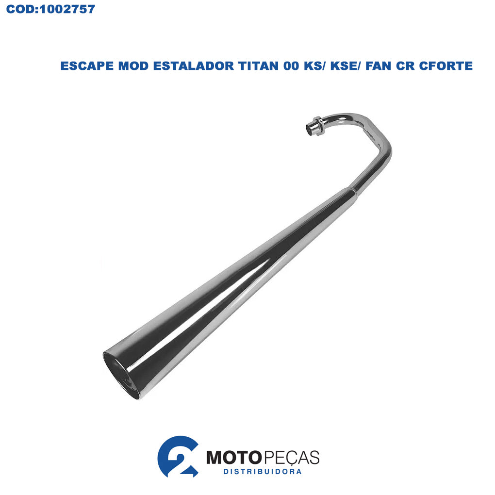 Escape Mod Estalador Titan 00 KS/ KSE/ Fan Cromado Cforte