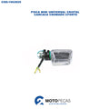 Pisca Mini Universal Cristal Carcaca Cromado Cforte
