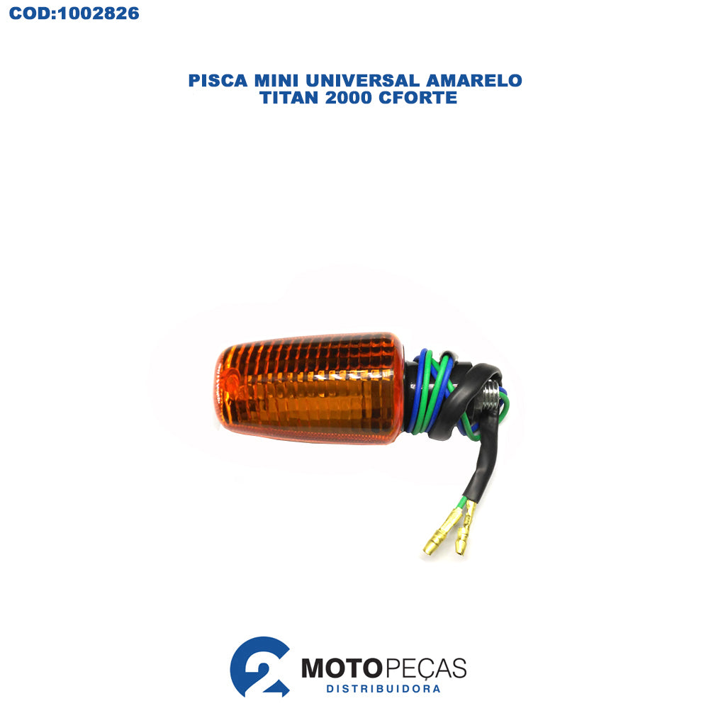 Pisca Mini Universal Amarelo Titan 2000 Cforte