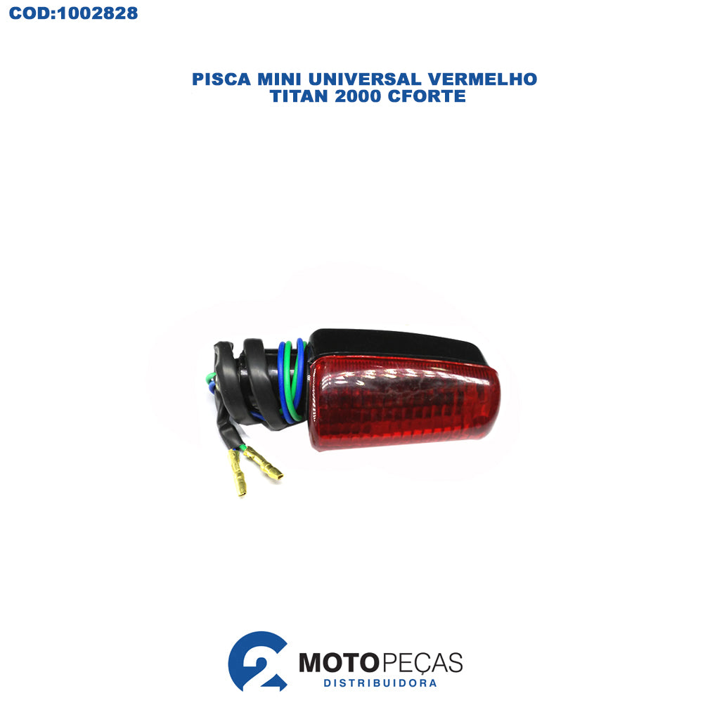 Pisca Mini Universal Vermelho Titan 2000 Cforte