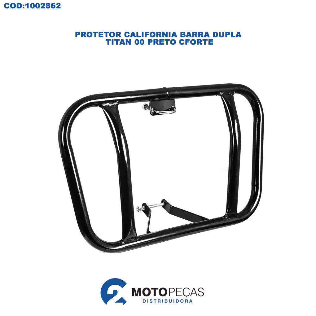 Protetor California Barra Dupla Titan 2000 Preto Cforte