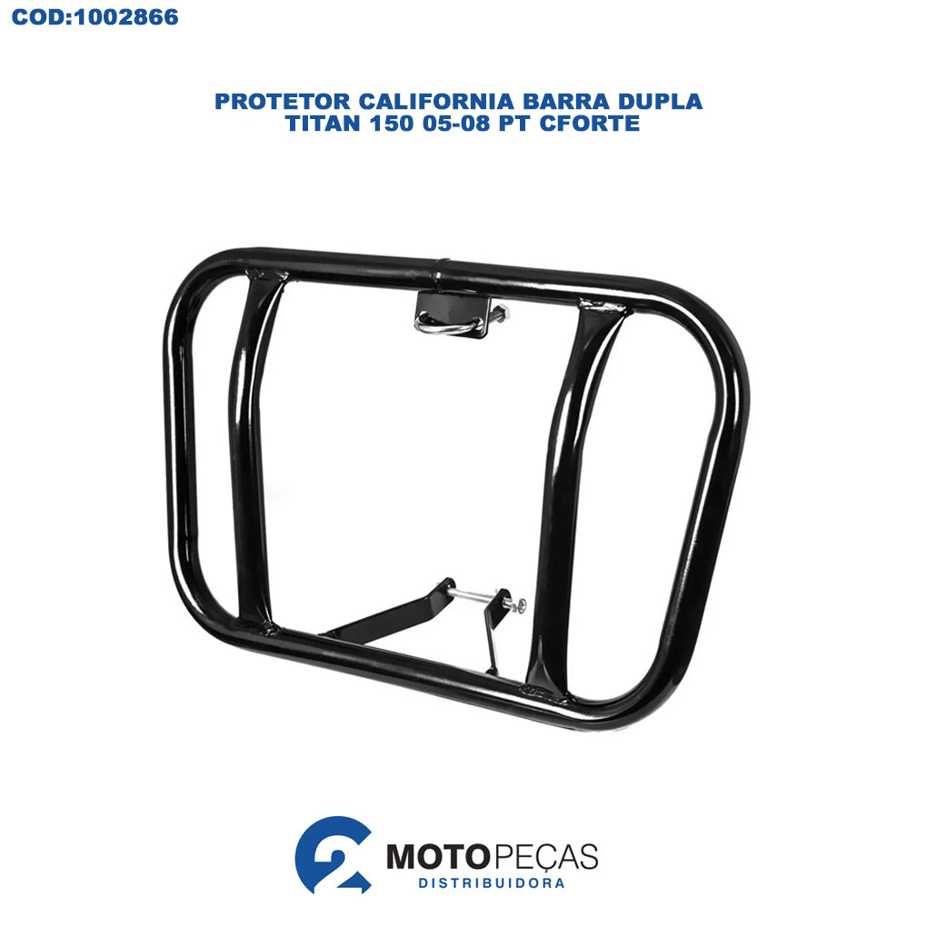 Protetor California Barra Dupla Titan 150 05-08 Preto Cforte