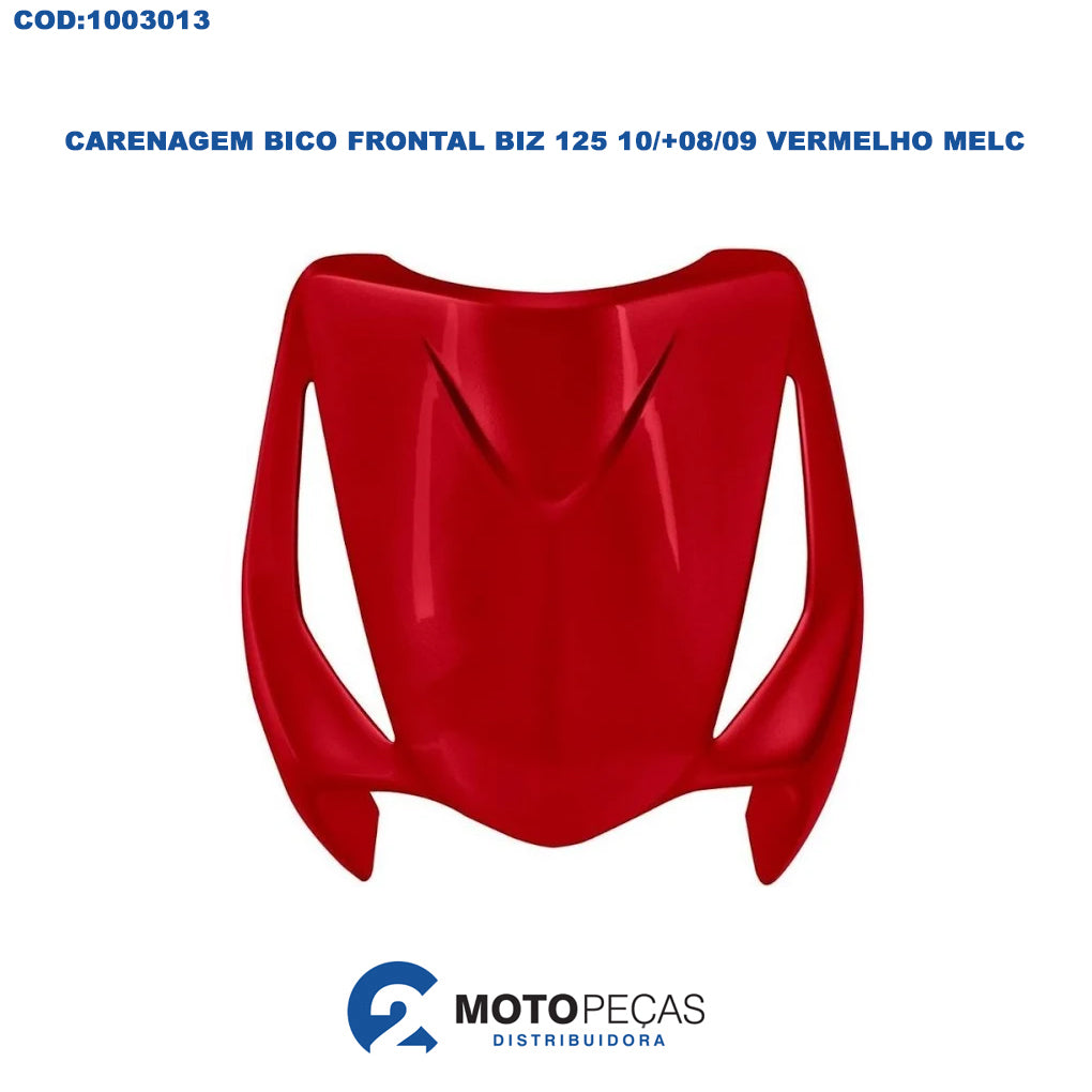 Carenagem Bico Frontal Biz 125 10/+08/09 Vermelho Melc