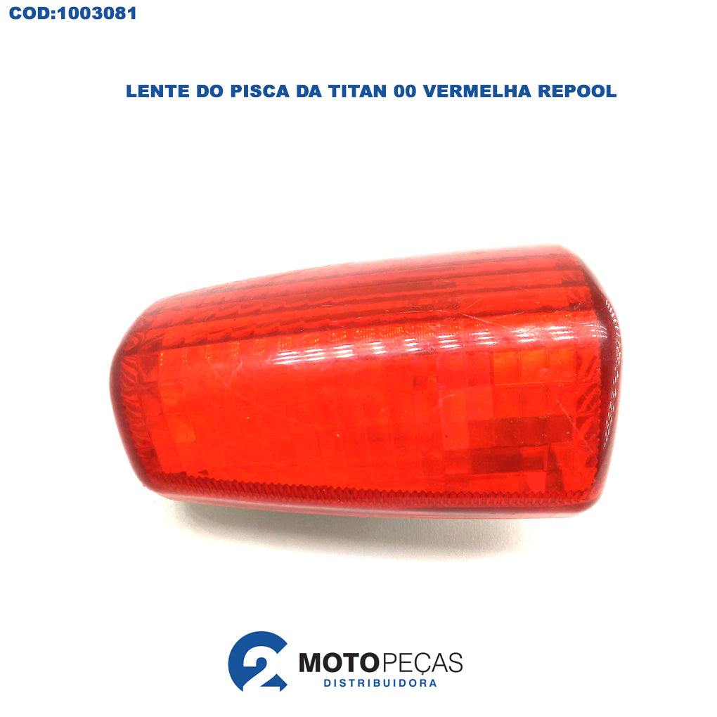 Lente do Pisca da Titan 00 Vermelha Titan 00 Repool