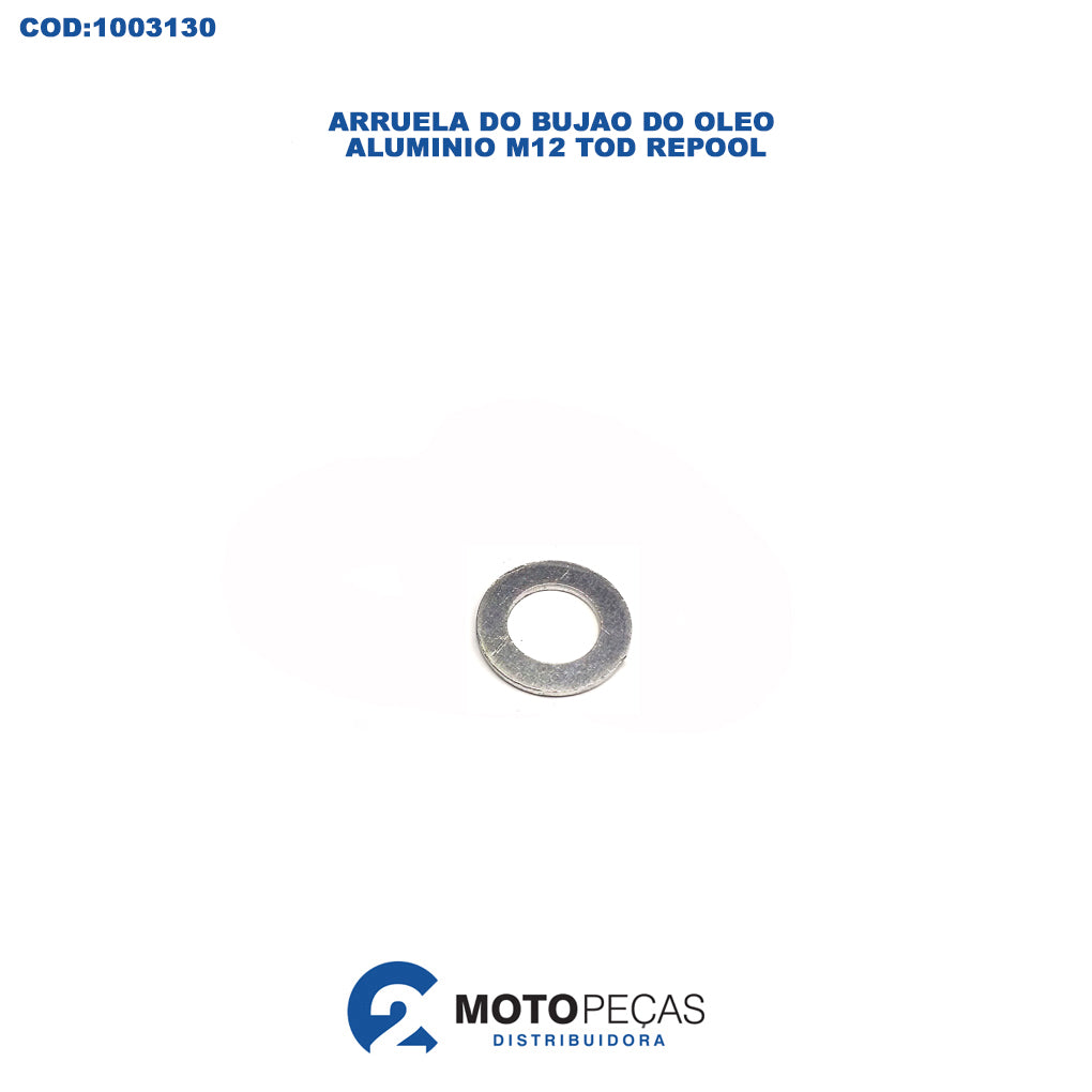 Arruela do Bujao do Oleo Aluminio M12 Tod Repool
