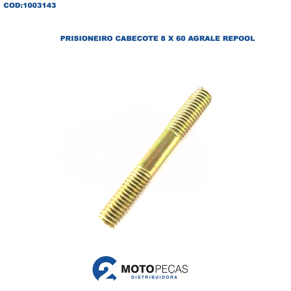 Prisioneiro Cabecote 8 X 60 Agrale Repool