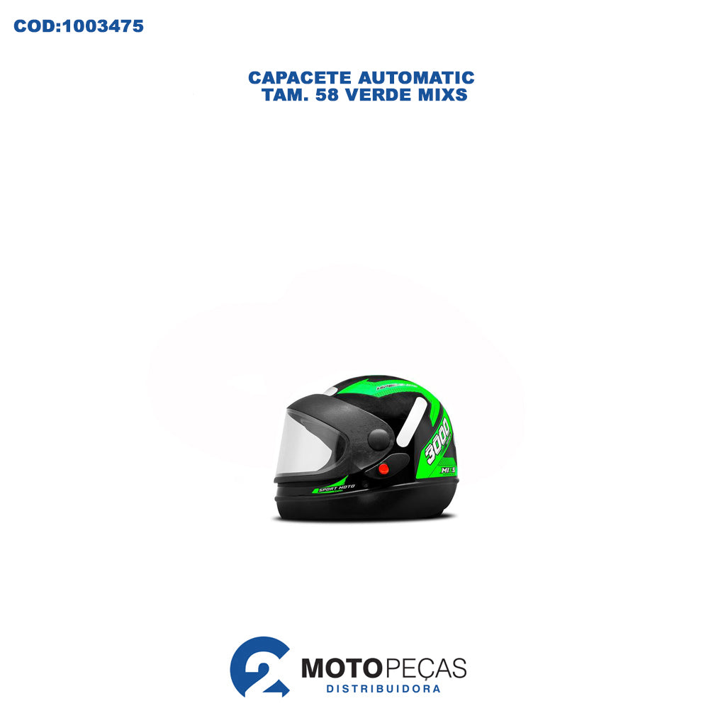 Capacete Mod San Marino 3000 Tam. 58 Verde Mixs
