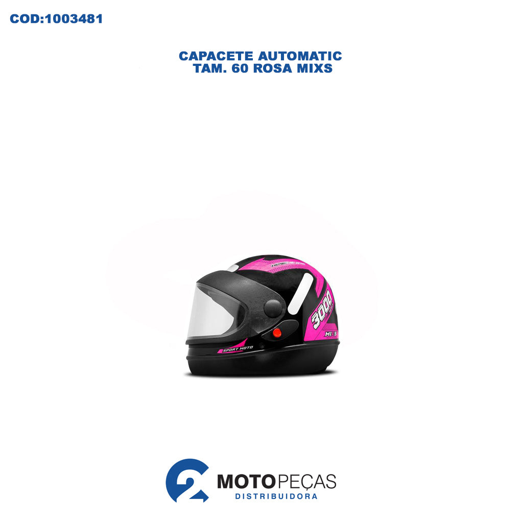 Capacete Mod San Marino 3000 Tam. 60 Rosa Mixs