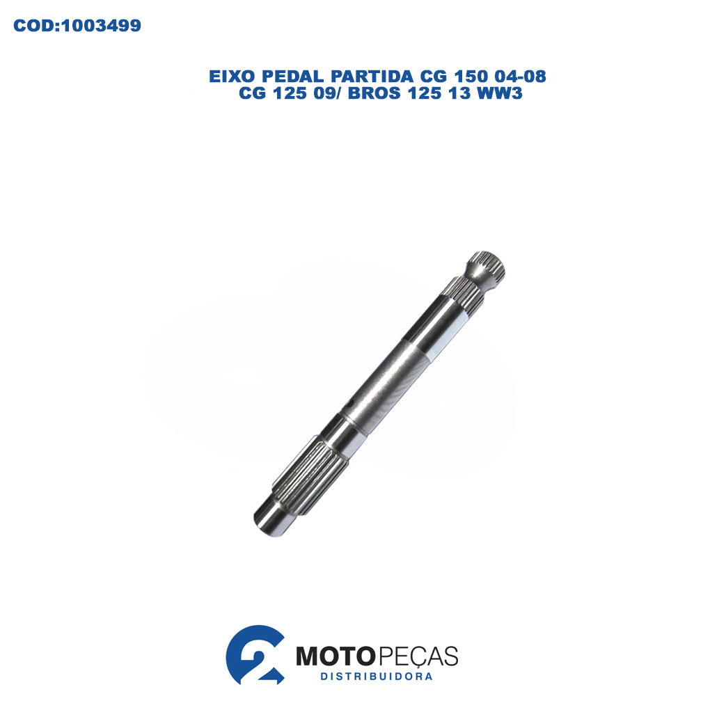 Eixo Pedal Partida CG 150 04-08/ CG 125 09/ Bros 125 13 WW3