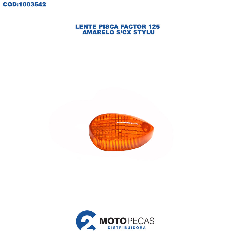 Lente Pisca Factor 125 Amarelo S/CX Stylu