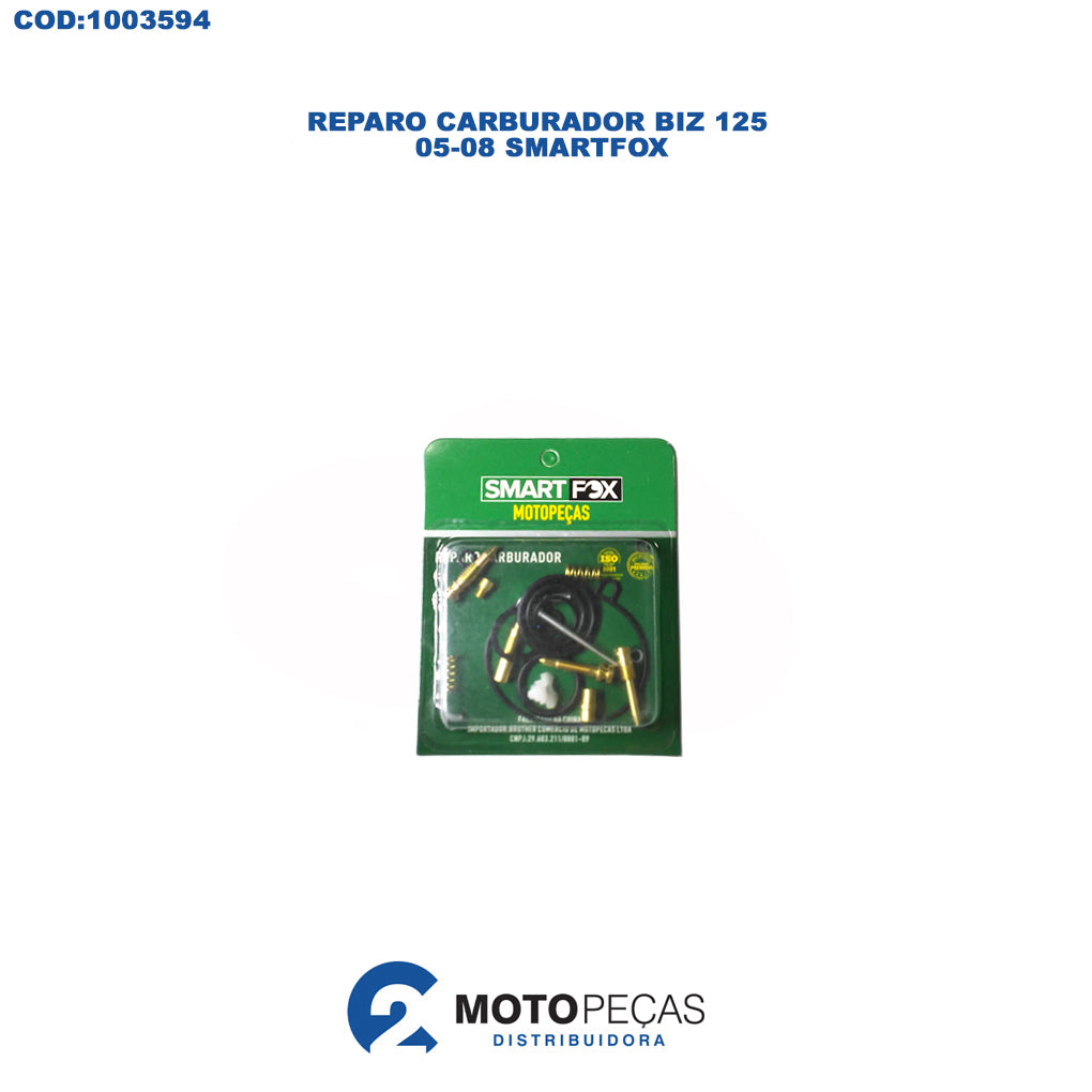 Reparo Carburador Biz 125 0508 Smartfox