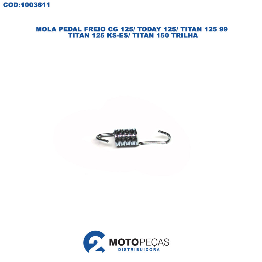 Mola Pedal Freio CG 125/ Today 125/ Titan 125 99/ Titan 125 KS/ES / Titan 150 Trilha