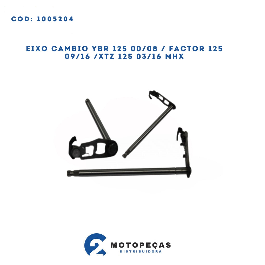 Eixo Cambio YBR 125 00/08 / Factor 125 09/16 /XTZ 125 03/16 MHX
