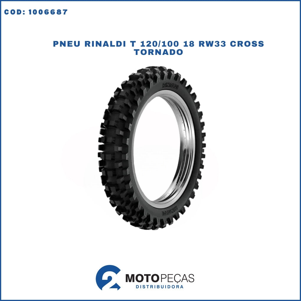 Pneu Rinaldi T 120/100 18 RW33 Cross Tornado