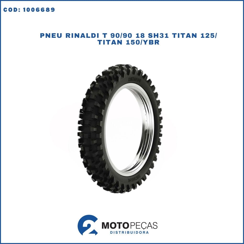Pneu Rinaldi T 90/90 18 Cross SH31 Titan 125/ Titan 150/YBR