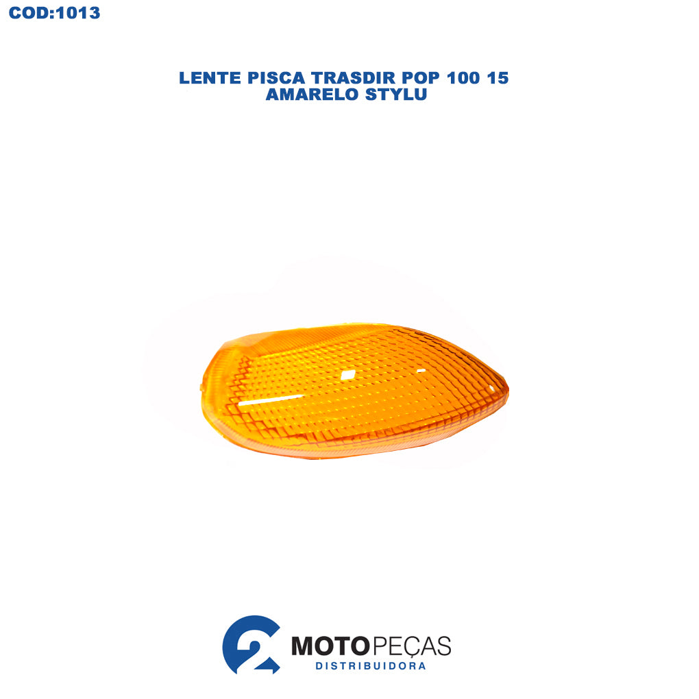 Lente Pisca Trasdir Pop 100 15 Amarelo Stylu