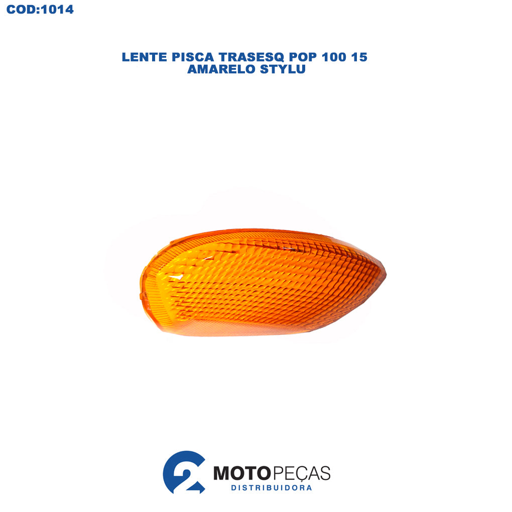 Lente Pisca Trasesq Pop 100 15 Amarelo Stylu