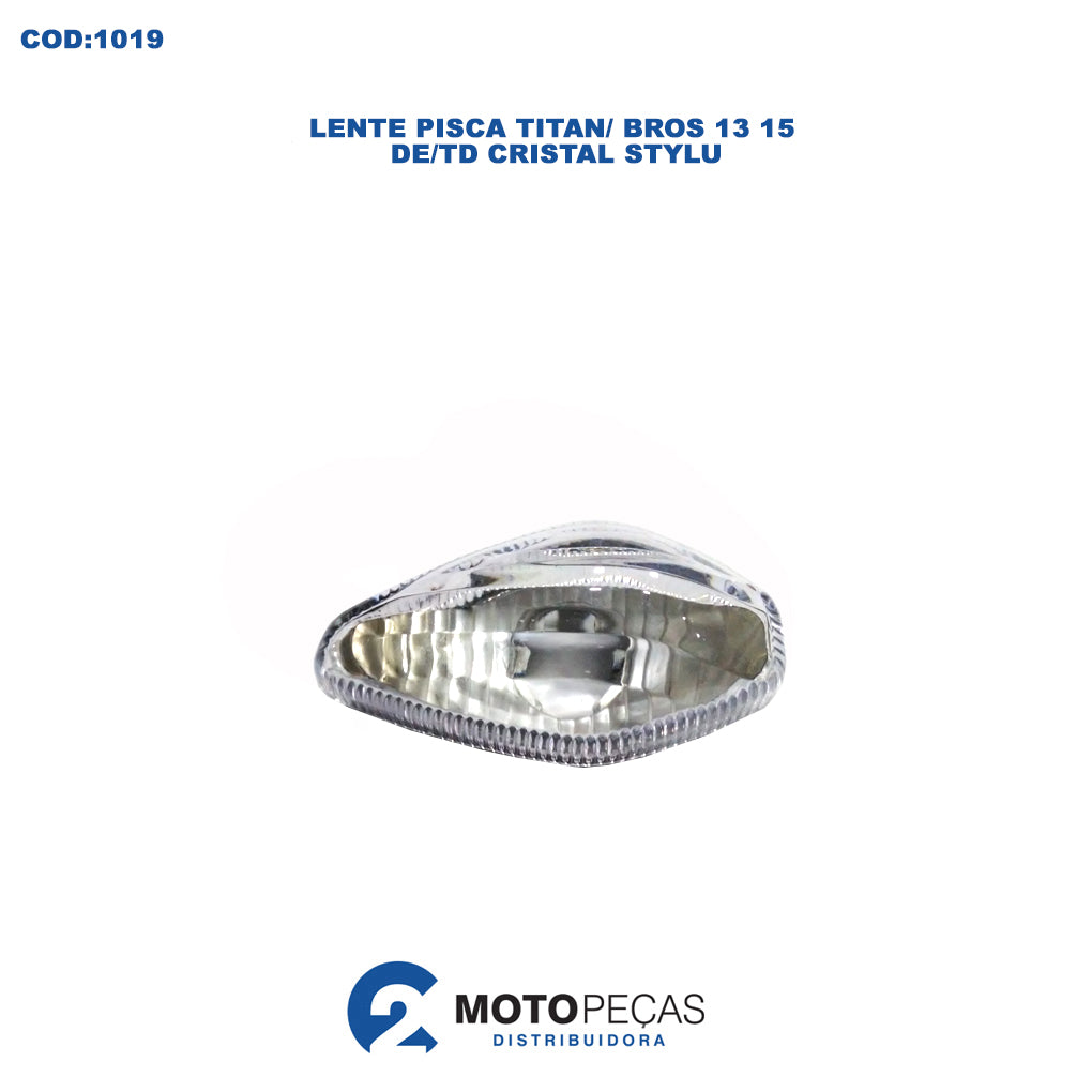Lente Pisca DE/TD Titan 150 14/22 / Bros 150 13/14 Fan 150 14/18 Cristal Stylu