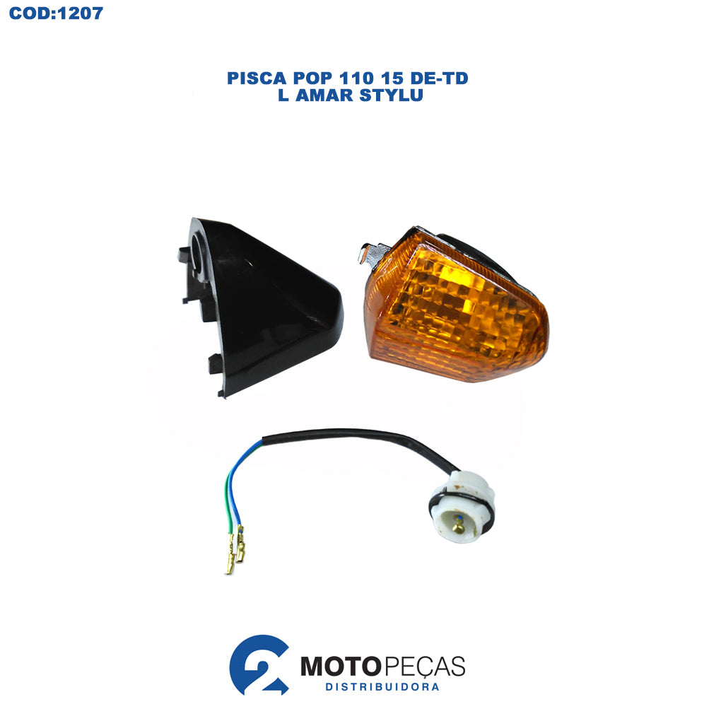 Pisca Pop 110 15 DD/TE L Amarelo Stylu